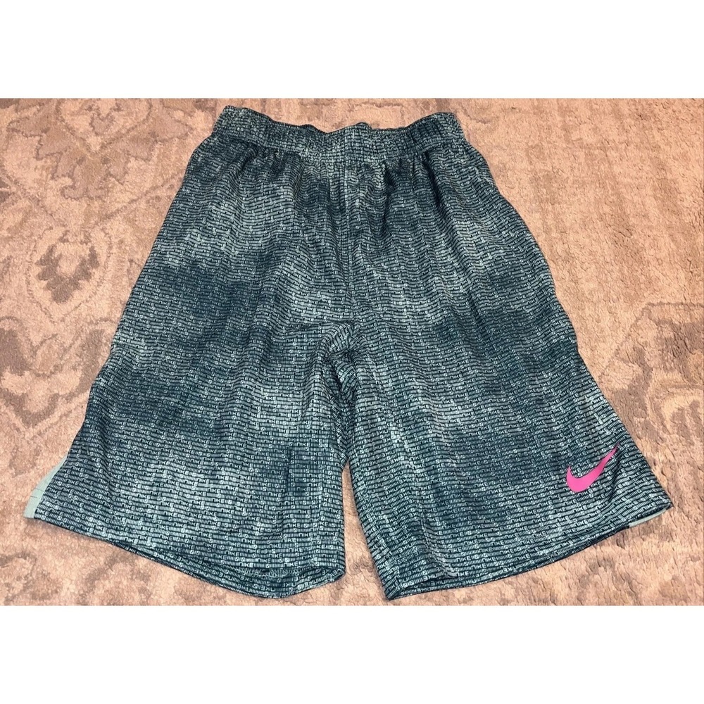 Nike Dri-FIT Basketball‎ Boy's YOUTH Sz Large Green Shorts